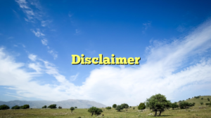 Disclaimer