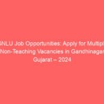 GNLU Job Opportunities: Apply for Multiple Non-Teaching Vacancies in Gandhinagar, Gujarat – 2024
