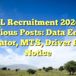 ICSIL Recruitment 2026 for Various Posts: Data Entry Operator, MTS, Driver Panel Notice