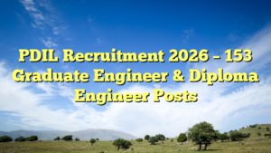 PDIL Recruitment 2026 – 153 Graduate Engineer & Diploma Engineer Posts