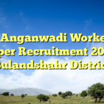 UP Anganwadi Worker & Helper Recruitment 2026 – Bulandshahr District