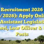 UPSC Recruitment 2026 (Advt No. 12/2026): Apply Online for 13 Assistant Legislative Counsel, Law Officer & Other Posts