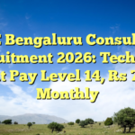 ADE Bengaluru Consultant Recruitment 2026: Technical Post at Pay Level 14, Rs 75,000 Monthly
