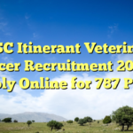 BTSC Itinerant Veterinary Officer Recruitment 2026 – Apply Online for 787 Posts