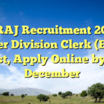 CURAJ Recruitment 2026: Lower Division Clerk (EWS) Post, Apply Online by 10 December