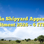 Cochin Shipyard Apprentice Recruitment 2026 – 6 ITI Posts