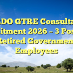 DRDO GTRE Consultant Recruitment 2026 – 3 Posts for Retired Government Employees