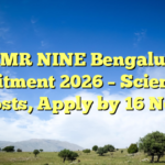 ICMR NINE Bengaluru Recruitment 2026 – Scientist-D Posts, Apply by 16 Nov