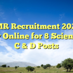 ICMR Recruitment 2026 – Apply Online for 8 Scientist-B, C & D Posts