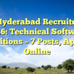IIT Hyderabad Recruitment 2026: Technical Software Positions β 7 Posts, Apply Online