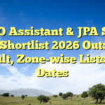 ISRO Assistant & JPA Skill Test Shortlist 2026 Out: CBT Result, Zone-wise Lists and Dates