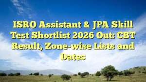ISRO Assistant & JPA Skill Test Shortlist 2026 Out: CBT Result, Zone-wise Lists and Dates