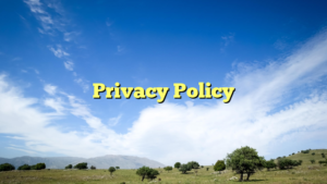 Privacy Policy