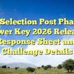 SSC Selection Post Phase 14 Answer Key 2026 Released: Response Sheet and Challenge Details