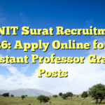 SVNIT Surat Recruitment 2026: Apply Online for 17 Assistant Professor Grade-I Posts