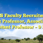 TISS Faculty Recruitment 2026: Professor, Associate & Assistant Professor – 9 Posts